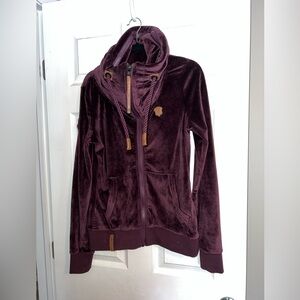 Naketano Velvet Plum Full Zip Jacket HTF RARE!!